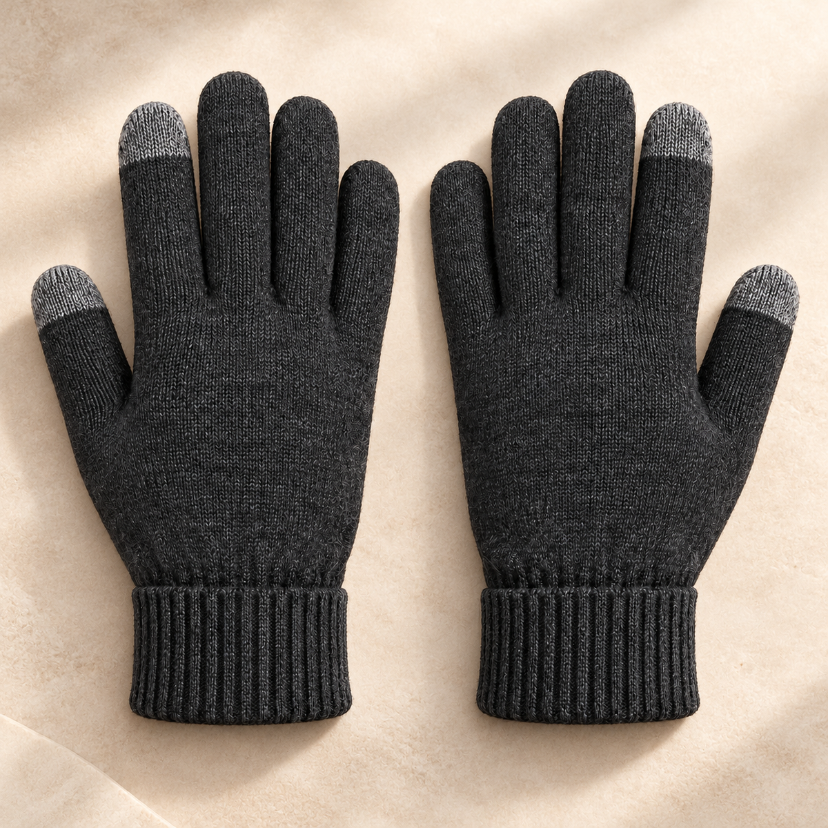 Novalunely Touchscreen Knit Everyday Gloves – Classic Casual Gloves for Daily Wear