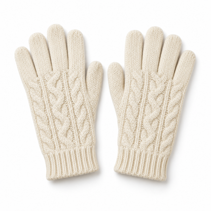 Novalunely Cable Knit Everyday Gloves – Soft Touch Casual Winter Accessories