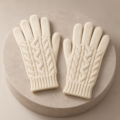 Novalunely Cable Knit Everyday Gloves – Soft Touch Casual Winter Accessories