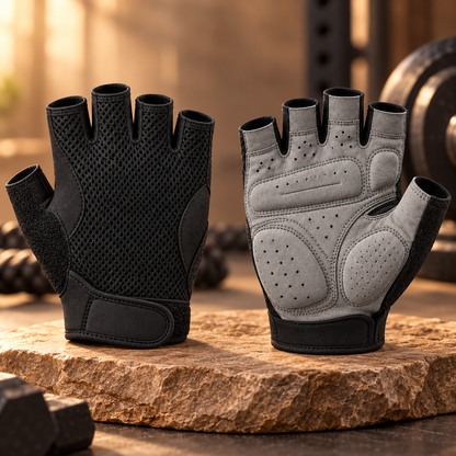 Novalunely Half Finger Outdoor Sports Gloves – Breathable Training Gloves for Cycling and Fitness