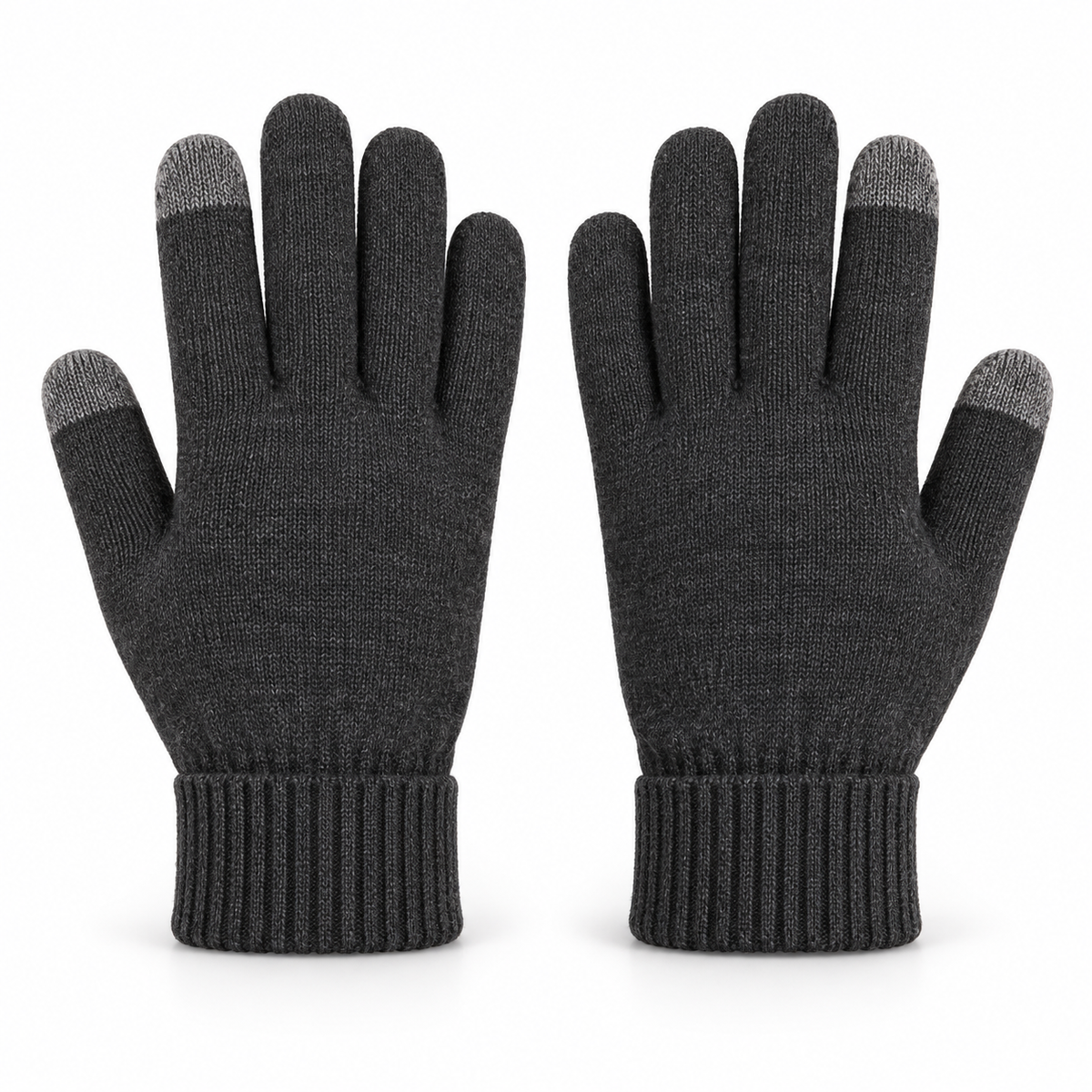 Novalunely Touchscreen Knit Everyday Gloves – Classic Casual Gloves for Daily Wear