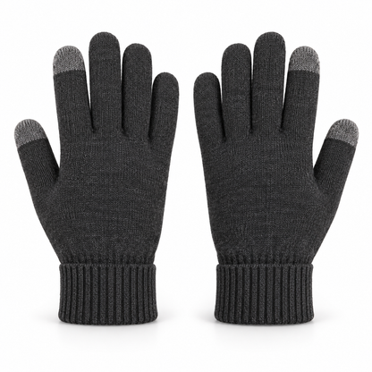 Novalunely Touchscreen Knit Everyday Gloves – Classic Casual Gloves for Daily Wear