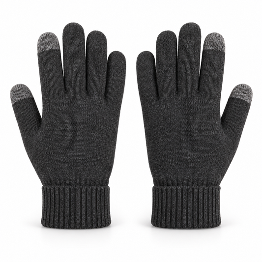 Novalunely Touchscreen Knit Everyday Gloves – Classic Casual Gloves for Daily Wear