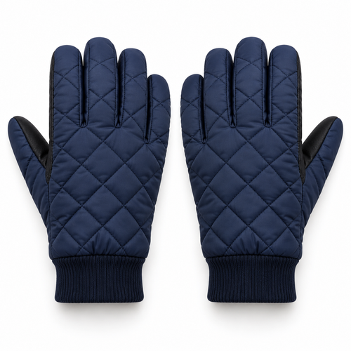 Novalunely Quilted Winter Gloves – Full Finger Outdoor Gloves for Cold Weather Activities