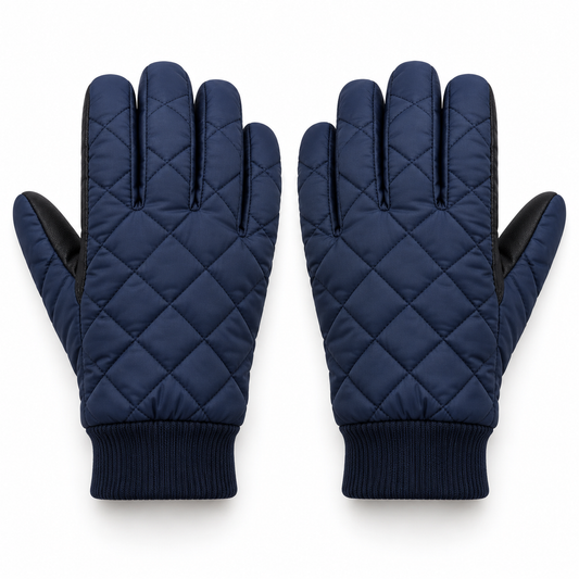 Novalunely Quilted Winter Gloves – Full Finger Outdoor Gloves for Cold Weather Activities