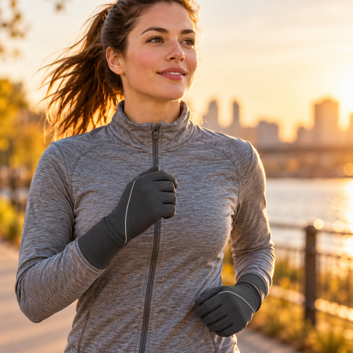 Novalunely Lightweight Outdoor Running Gloves – Minimalist Sports Gloves for Daily Activities