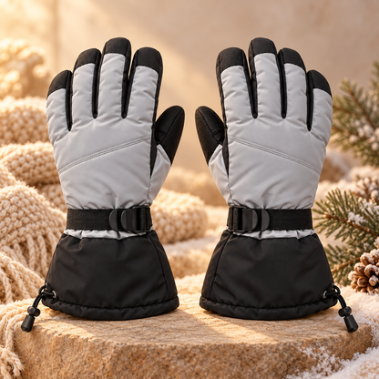 Novalunely Winter Outdoor Gloves – Full Finger Cold Weather Gloves with Adjustable Cuff