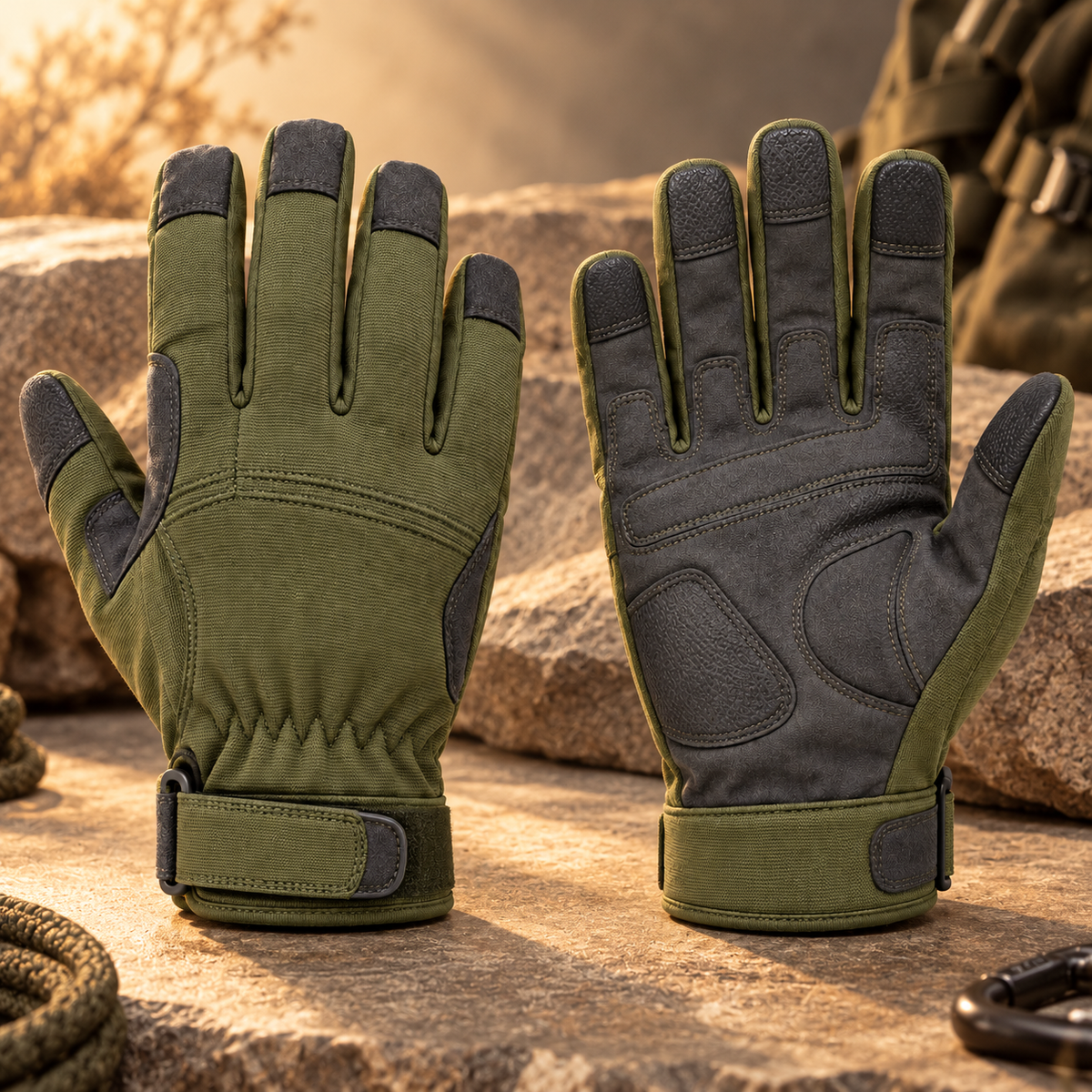 Novalunely Full Finger Outdoor Sports Gloves – Adjustable Cycling and Training Gloves