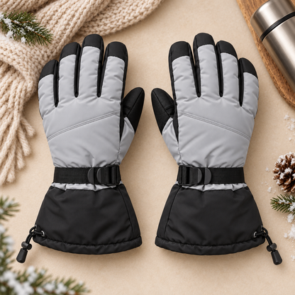 Novalunely Winter Outdoor Gloves – Full Finger Cold Weather Gloves with Adjustable Cuff