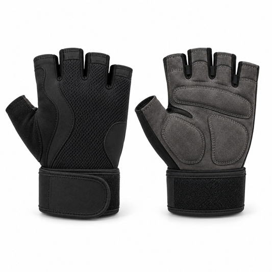 Novalunely Half Finger Fitness Gloves – Breathable Training Gloves for Gym and Outdoor Activities