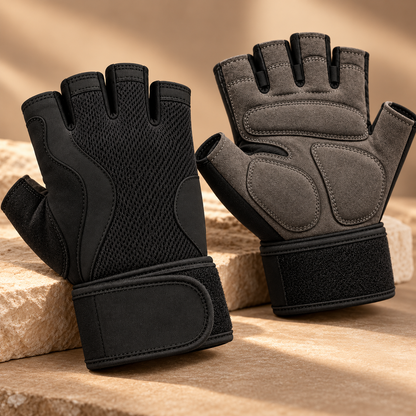 Novalunely Half Finger Fitness Gloves – Breathable Training Gloves for Gym and Outdoor Activities
