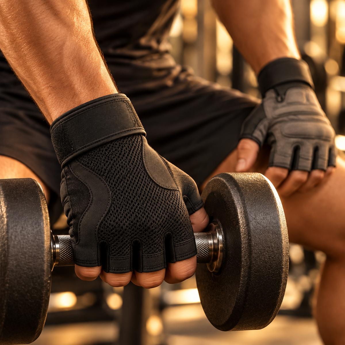 Novalunely Half Finger Fitness Gloves – Breathable Training Gloves for Gym and Outdoor Activities