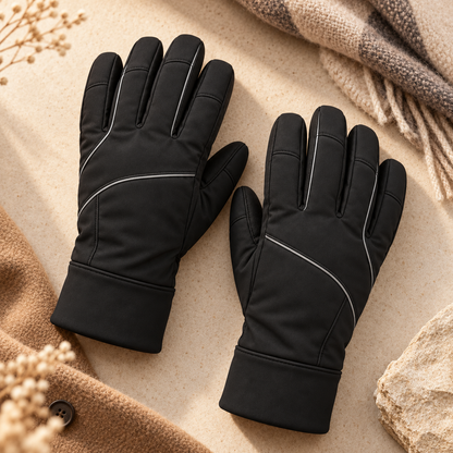 Novalunely Winter Outdoor Gloves – Full Finger Cold Weather Gloves with Extended Cuff