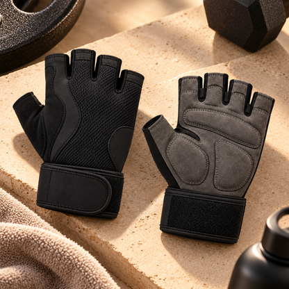 Novalunely Half Finger Fitness Gloves – Breathable Training Gloves for Gym and Outdoor Activities