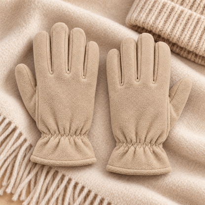 Novalunely Soft Fleece Everyday Gloves – Minimalist Casual Gloves for Daily Wear