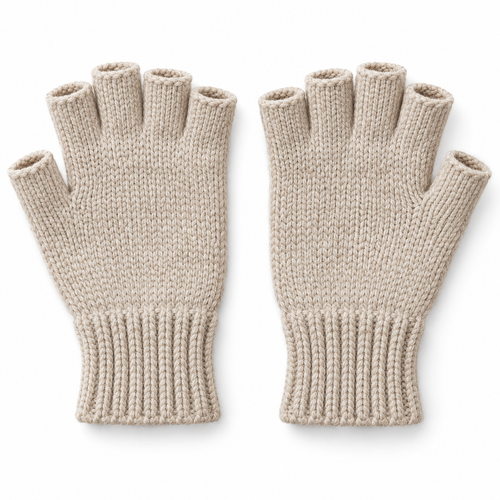 Novalunely Fingerless Knit Everyday Gloves – Cozy Casual Hand Warmers for Daily Wear