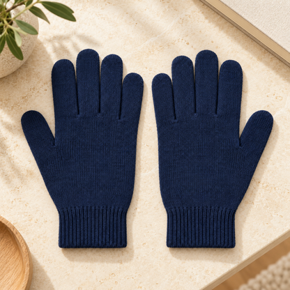 Novalunely Classic Knit Everyday Gloves – Simple Casual Gloves for Daily Wear