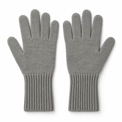 Novalunely Classic Rib Knit Everyday Gloves – Soft Casual Gloves for Daily Wear